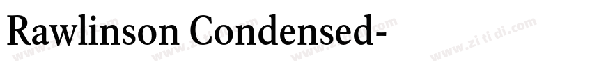 Rawlinson Condensed字体转换